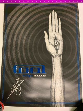 Adam Jones Tool Guitarist 2016 Vip Signed Autographed Poster