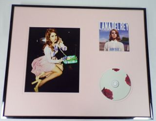 Lana Del Rey Signed Framed 16x20 Photo & Born To Die Cd Display