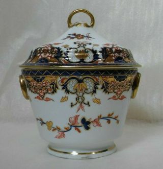 Royal Crown Derby Sucrier (sugar Bowl) Lid Kings Pattern 1806 - 1825 Imari Antique