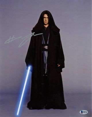 Hayden Christensen Signed 11x14 Photo Anakin Skywalker Star Wars Beckett Bas