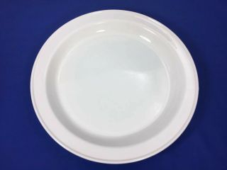 MARTHA STEWART Macy ' s MONTMARTRE All White DINNER PLATES Raised Rim SET OF 4 A 3