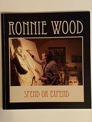 Rolling Stones Ronnie Wood Signed Art Book Jsa (2)