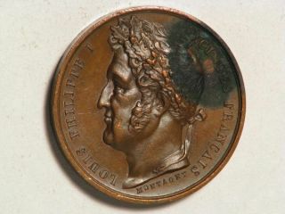 France - Medal 1837 Louis Philippe I/versailles Museum 26mm Bronze Au - Unc
