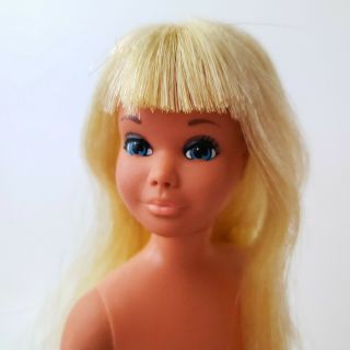 Vintage Barbie 1069 Sunset Malibu Skipper Nude Doll Shiny Blonde Hair