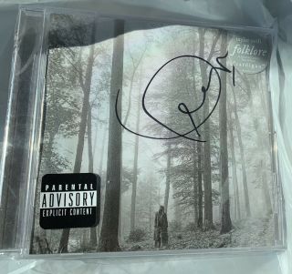 Taylor Swift Signed Folklore Cd Autograph Rare Limited Indie Exclusive In Hand