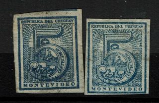 Uruguay Sc 30 And 30a?,  30 (left) Lg Pg Remnant - S12153