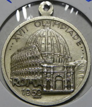 Medal (commemorative) : 1960 Rome Summer Olympics / Torch,  Coliseum 2