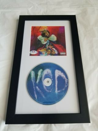 J Cole Signed Kod Cd Cover W/ Psa Framed Autographed Rap Hip Hop Music Album