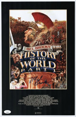 Mel Brooks Signed 11x17 History Of The World Photo Autograph Jsa Cert