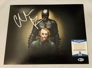 Christian Bale Signed 11x14 Photo Batman The Dark Knight Heath Ledger Auto,