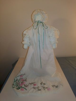 Vintage Handmade Pillowcase Rag Doll Folk Art Cloth Doll 18 "