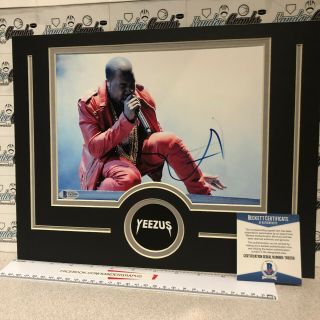 Kanye West Yeezy Signed Autographed 8x10 Photo Matted To 11x14 - Beckett Bas