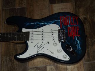 Nikki Sixx Motley Crue Signed Guitar Lefty Autographed