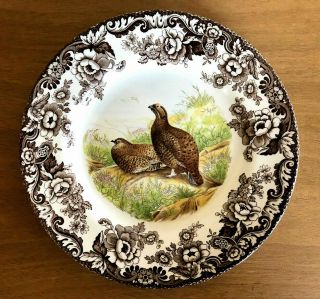 Set of 3 Spode Woodland Game Bird - England - Dinner Plates 10 1/2 2