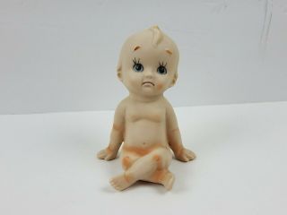 Vintage Japan Cute Cupie Kewpie Sitting Back Doll Figurine Porcelain Bisque