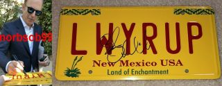 Bob Odenkirk Signed Autograph Better Call Saul License Plate W/exact Proof