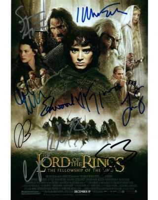 Lord Of The Rings Cast Signed 8x10 Picture Photo Pic Autographed Autograph