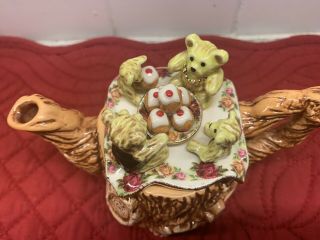 Paul CARDEW Collectibles OLD COUNTRY ROSES Royal Albert TEDDY BEAR PICNIC TEAPOT 2
