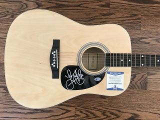 Lauren Alaina Signed Acoustic Guitar Authentic Autograph Beckett Bas E82190