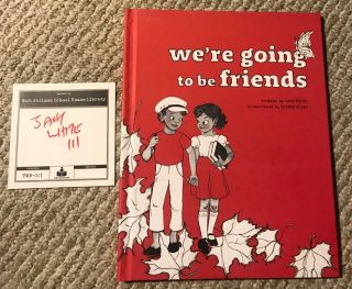 Jack White Signed Book Plate We’re Going To Be Friends Rare Stripes