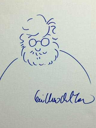 Guillermo Del Toro Signed 11x14 Canvas ' w/ Self Sketch Hellboy PSA AH20512 3