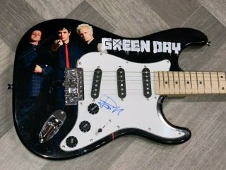 Green Day Signed Billie Joe Armstrong Custom 1 Of 1 F/s Electric Guitar W/proof