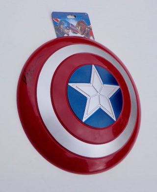 Chris Evans Signed Captain America Civil War 12 " Toy Shield