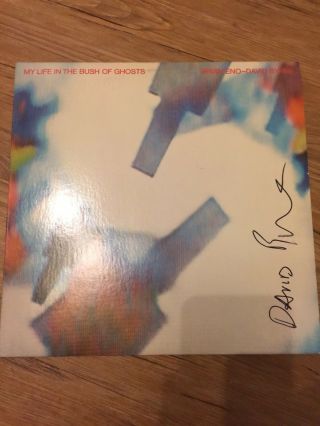 Brian Eno & David Byrne My Life In The Bush Of Ghosts Lp Vinyl Signed Auto Jsa