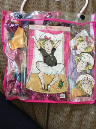 Classic Eloise At The Plaza Wooden Doll Dress Up Set Woodkins Toy Fabrics Ballet