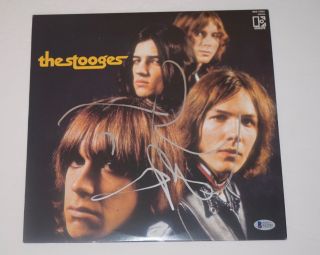 Iggy Pop Signed Autographed The Stooges Self Titled Record Album Bas