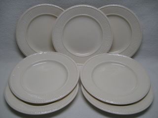 Wedgwood Queensware Edme (7) 8 1/4 " Salad Plates Made In England Vguc