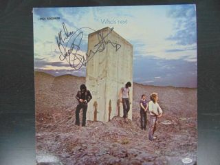 " The Who " Roger Daltry Hand Signed Album Paas