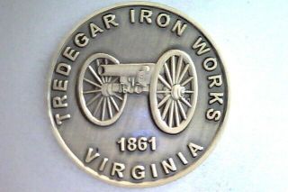 1861 Confederate Civil War Bronze Commemorative,  Tredegar Iron,  Cannon