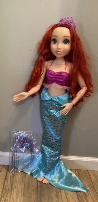 Disney Playdate Princess Ariel Doll 32 " My Size Little Mermaid Jakks Pacific