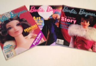 3 Barbie Bazaar Magazines From 1994 - July/aug,  Sept/oct,  Nov/dec