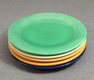 Set Of 5 Fiesta Vintage 10 1/2 " Dinner Plates - Fiestaware (1935 - 1951)