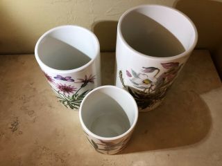 Portmeirion The Botanic Garden Circa 1818,  Set Of 3 Canisters Made In England 3