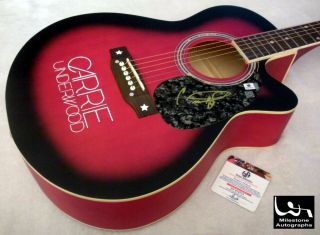 Carrie Underwood Autographed Signed Acoustic Guitar W/ Ga -