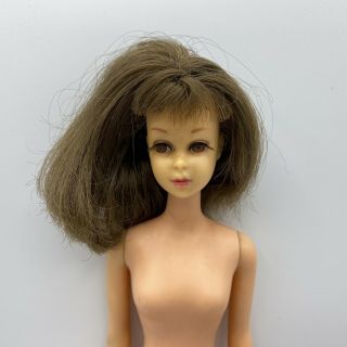 Vintage Barbie Francie Doll Japan Brunette Brown Eyes Flaws - See Photos