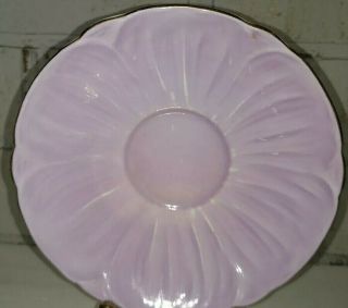 SHELLEY PURPLE PANSY 13823 Teacup and Saucer with Shelley Lavender Cake Plate 3