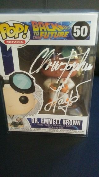 Funko Pop - Back To The Future_ 50 Doc_signed By_christopher Lloyd,