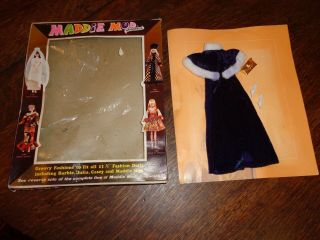 Vintage Barbie Sized Maddie Mod Clone Purple Velvet Outfit W/original Box 1787