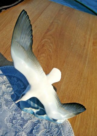 Rosenthal Handgemalt Hand Painted Porcelain Seagull Figurine Fritz Heindenreich