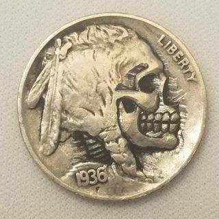 1936 D Hobo Nickel Engraved By Brent Pearson