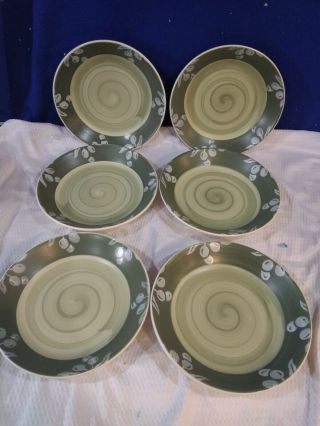 Villa Romana Pasta/salad Bowls Set Of 6 Hand - Painted Crafted In Italy