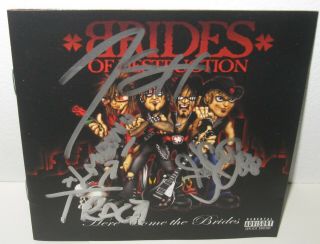 Brides Of Destruction Signed Cd Nikki Sixx Am La Guns Rock Autograph X4