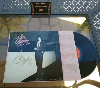 Signed Dec Singer Eddie Money Autographed 1982 Record Album Lp No Control