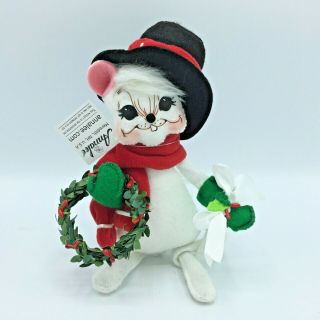 Annalee 2009 Yuletide Mouse 6 " Christmas Holiday Plush With Tag Euc