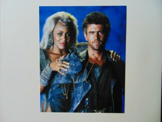 “mad Max” Tina Turner Hand Signed 8x10 Color Photo Todd Mueller