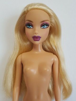 My Scene Barbie Doll : Kennedy Un - Fur - Gettable Htf Nude Collectible Ooak Or Play